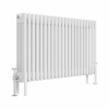 Bern 600 x 1010mm Traditional White Horizontal Four Column Radiator