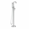 Eden Modern Freestanding Bath Shower Mixer Tap with Hand Shower Chrome