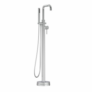Eden Modern Freestanding Bath Shower Mixer Tap with Hand Shower Chrome