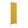 Norden 1800 x 591mm Zinc Yellow Double Vertical Oval Column Designer Radiator