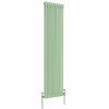 Bern 1800 x 470mm Pastel Green Double Vertical Column Radiator