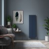Karlstad 1800 x 546mm Sapphire Blue Double Vertical Flat Panel Designer Radiator