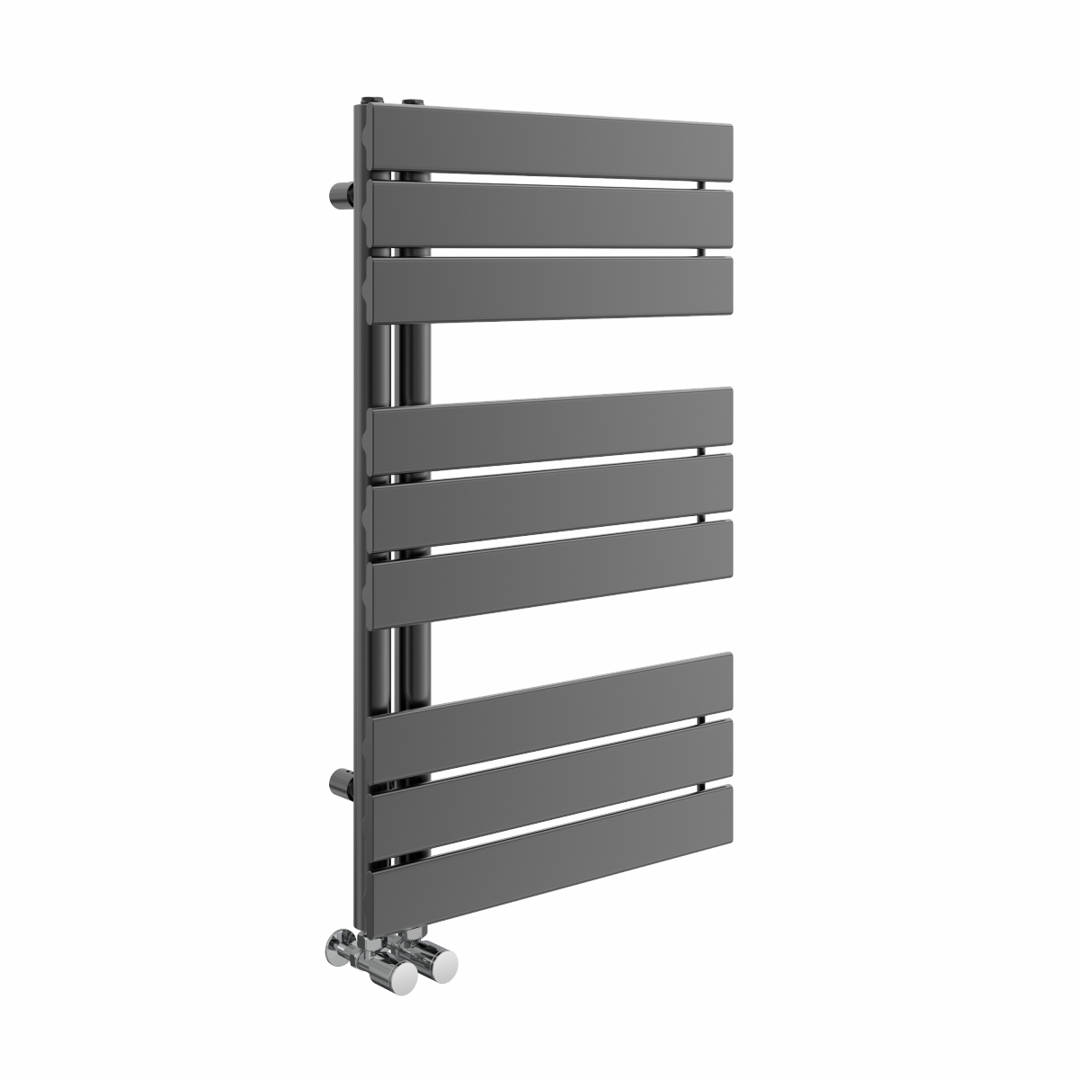 Kristiansund 824 x 500mm Designer Towel Rail - Gunmetal