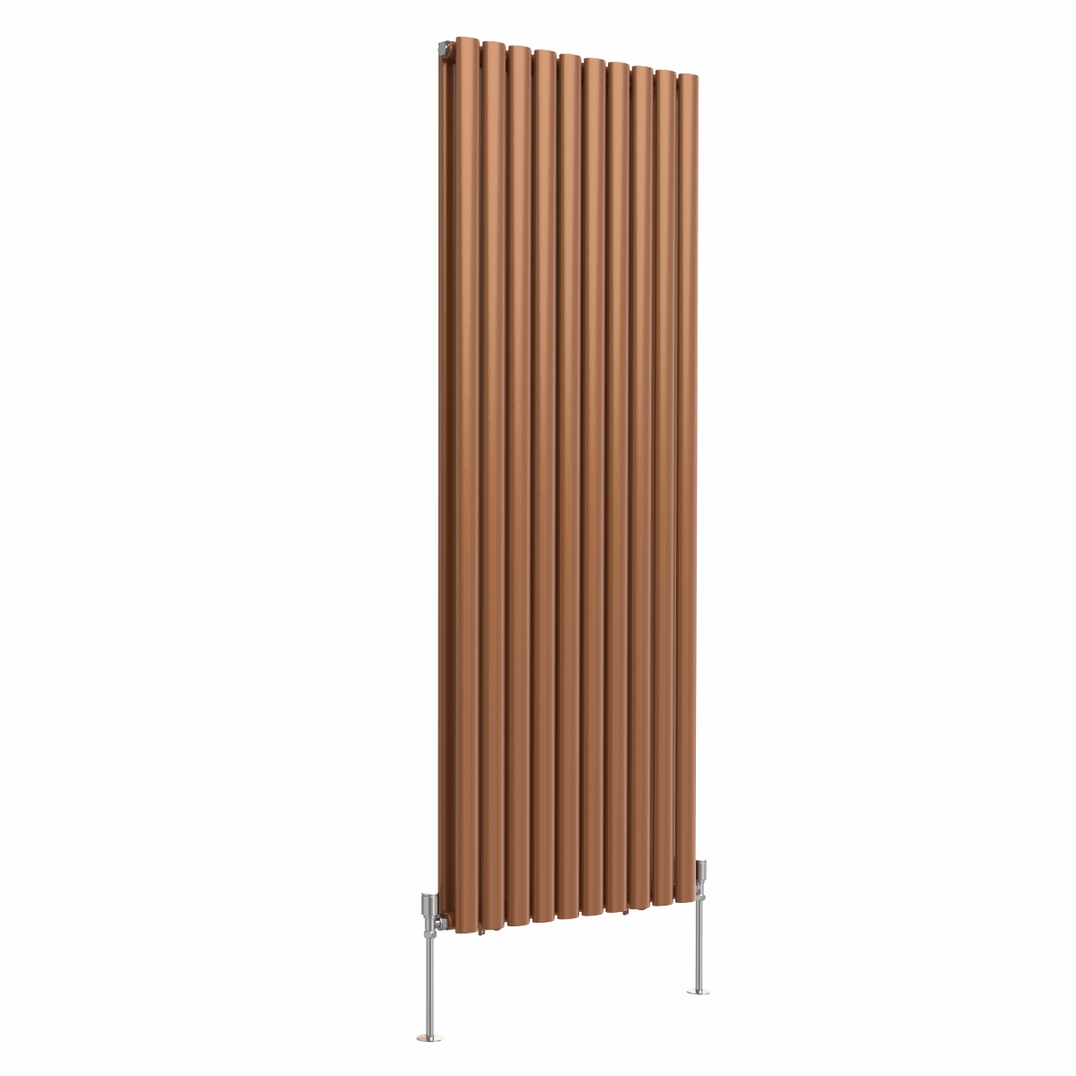 Norden 1600 x 591mm Metallic Bronze Double Oval Column Vertical Designer Radiator