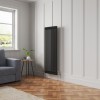 Bern 1500 x 560mm Black Double Column Vertical Traditional Radiator