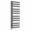 Kongsberg 1200 x 450mm Anthracite Thermostatic Touch Control Wifi Electric Towel Rail