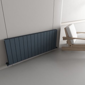 Carisa Nemo Double 600 x 1420mm Anthracite Designer Aluminium Radiator