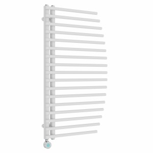 Sigla 1000 x 550mm White Thermostatic Touch Control Wifi Electric Heated Towel Rail