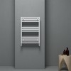 Carisa Fame 700 x 500mm White Designer Aluminium Towel Rail