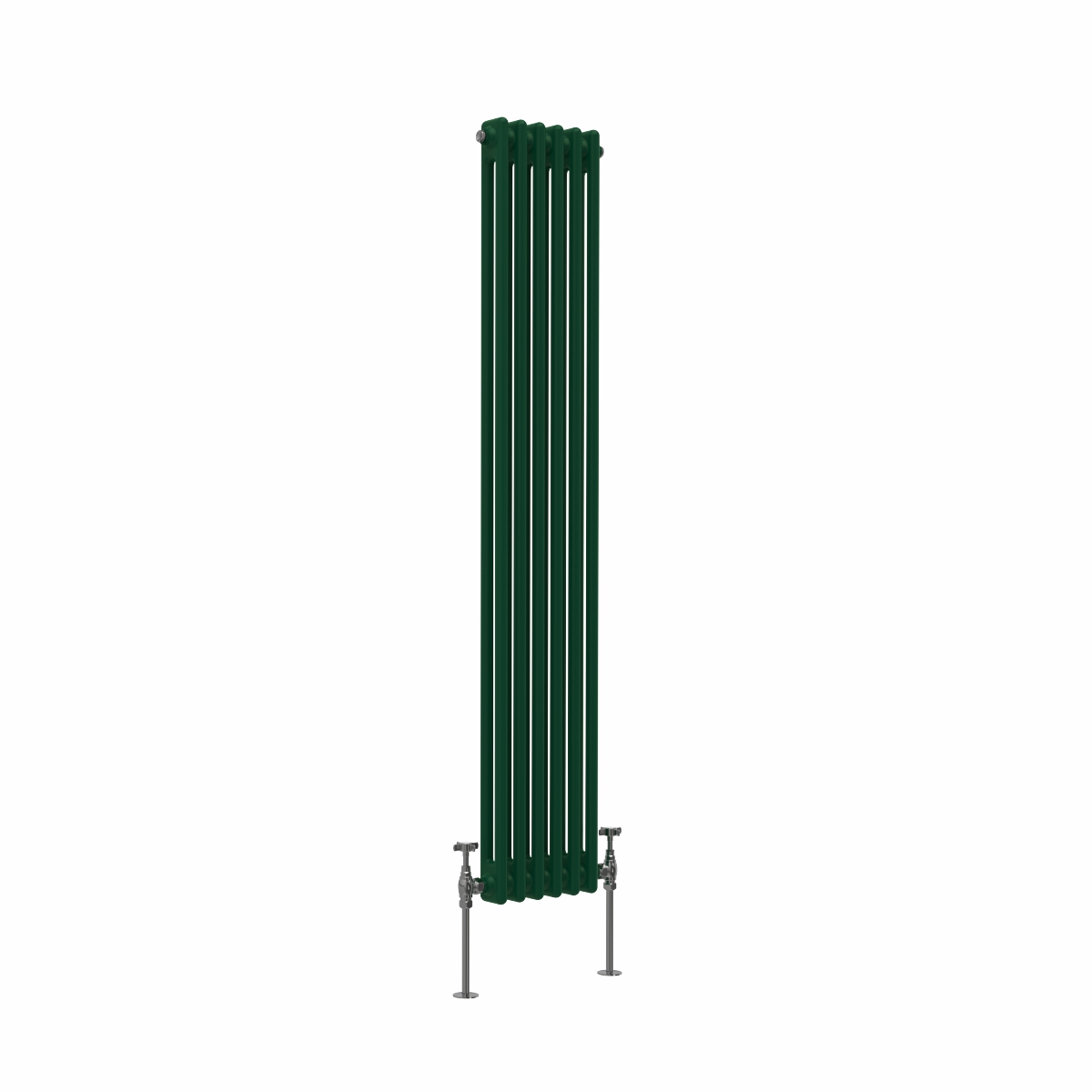 Bern 1500 x 290mm Moss Green Double Vertical Column Radiator