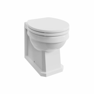 Wellington Traditional Back to Wall Toilet with White Soft Close Seat