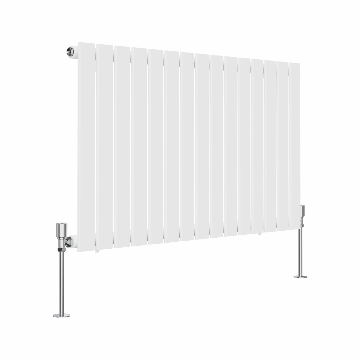 Karlstad 600 x 1022mm White Single Horizontal Flat Panel Designer Radiator