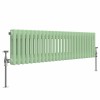Bern 300 x 1190mm Pastel Green Double Horizontal Column Radiator