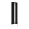 Karlstad 1800 x 553mm Designer Vertical Radiator with Mirror Double Panel - Black