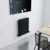 Carisa Monza Double 600 x 470mm Black Designer Aluminium Radiator