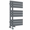 Kristiansund 824 x 500mm Dual Fuel Anthracite Thermostatic Touch Control Wifi Electric Heated Towel Rail