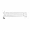 Norden 237 x 1600mm White Double Horizontal Oval Tube Designer Radiator
