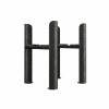 Bern Traditional Four Column Radiator Feet - Black Silver