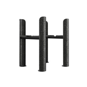 Bern Traditional Four Column Radiator Feet - Black Silver