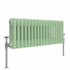 Bern 300 x 830mm Pastel Green Triple Horizontal Column Radiator