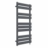 Juva 1000 x 450mm Sand Grey Flat Panel Simple Electric Heated Towel Rail