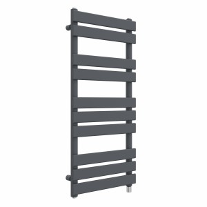 Juva 1000 x 450mm Sand Grey Flat Panel Simple Electric Heated Towel Rail