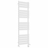 Juva 1600 x 450mm Dual Fuel White Flat Panel Thermostatic Touch Control Electric Heated Towel Rail