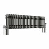 Bern 300 x 1190mm Traditional Raw Metal Double Horizontal Column Radiator