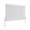Bern 600 x 1010mm White Triple Horizontal Column Radiator