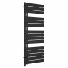 Kristiansund 1380 x 500mm Black Simple Electric Heated Towel Rail