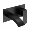 Camden Modern Wall Mounted Basin Mixer Tap Matt Black