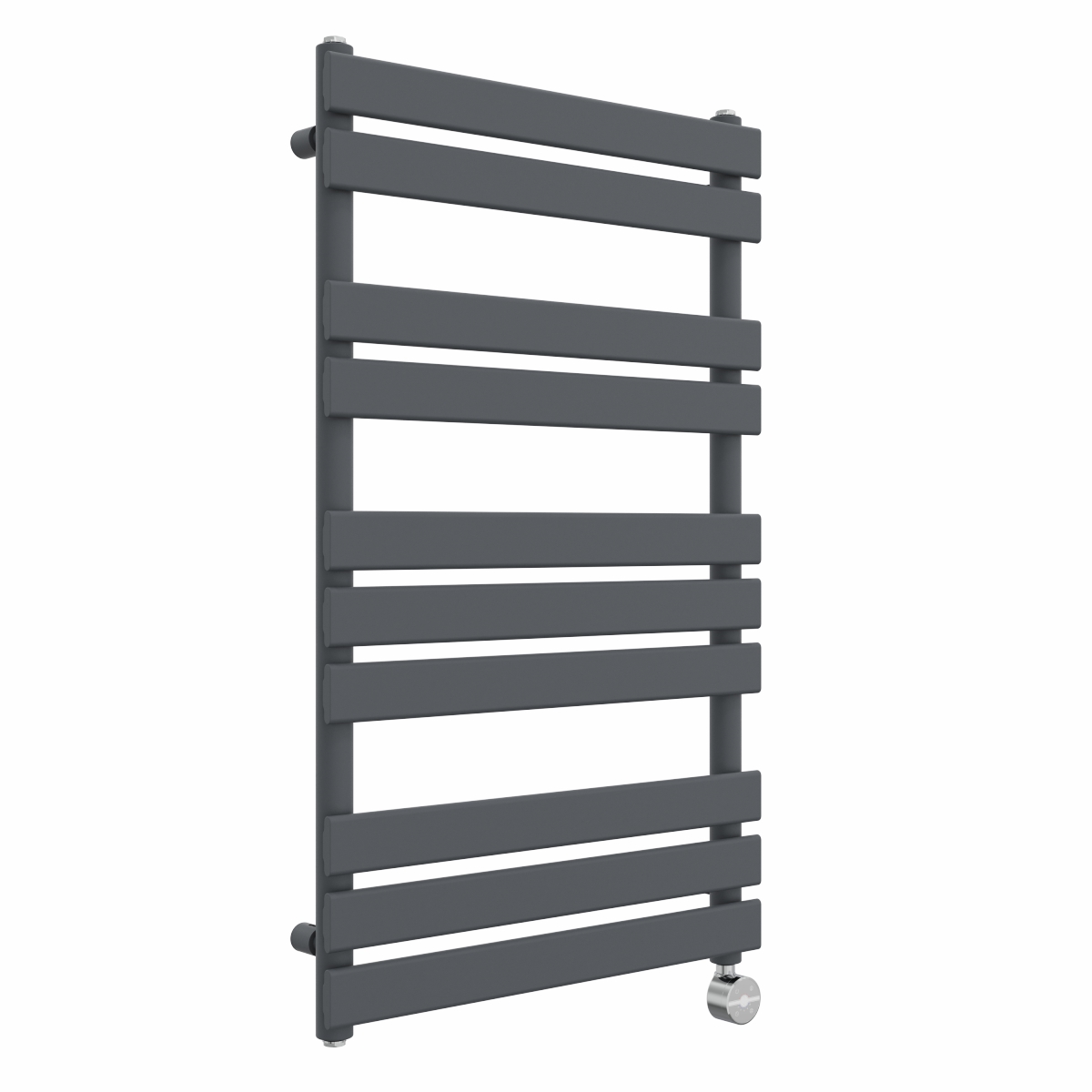 Juva 1000 x 600mm Sand Grey Flat Panel Thermostatic Touch Control Electric Heated Towel Rail