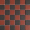 Victorian Red & Black Chequer Mosaic