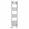 Bergen 1400 x 400mm Straight Chrome Heated Towel Rail
