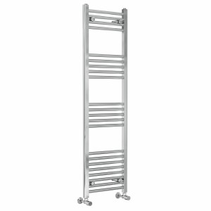Bergen 1400 x 400mm Straight Chrome Heated Towel Rail
