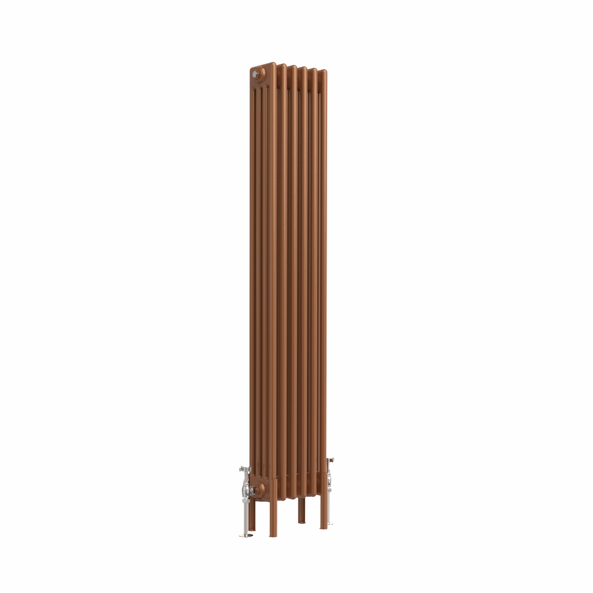 Bern 1500 x 290mm Traditional Metallic Bronze Vertical Four Column Radiator