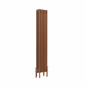 Bern 1500 x 290mm Traditional Metallic Bronze Vertical Four Column Radiator