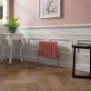 Bern 300 x 425mm Rose Pink Triple Column Horizontal Traditional Radiator