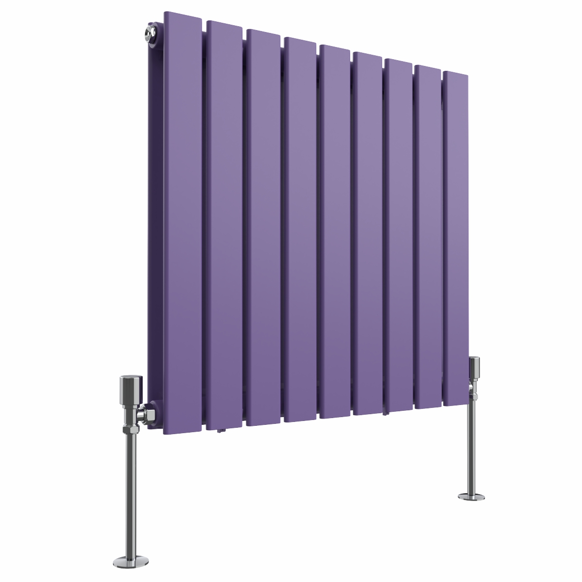 Karlstad 600 x 614mm Elegant Purple Double Horizontal Flat Panel Designer Radiator