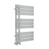 Kristiansund 824 x 500mm Flat Chrome Designer Heated Towel Rail