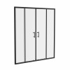 Ennerdale - 1700mm Double Sliding Shower Door - Black