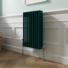 Bern 600 x 425mm Blue Green Triple Horizontal Column Radiator