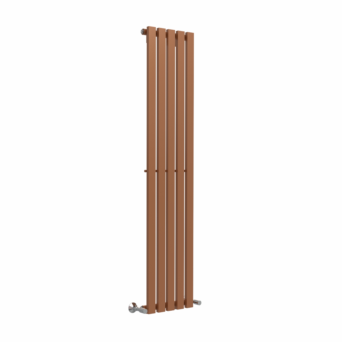 Lulea 1600 x 340mm Metallic Bronze Single Flat Panel Vertical Designer Radiator