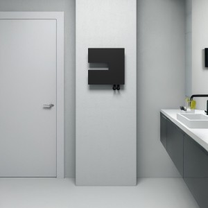 Carisa Coventry-L 470 x 470mm Black Designer Steel Radiator