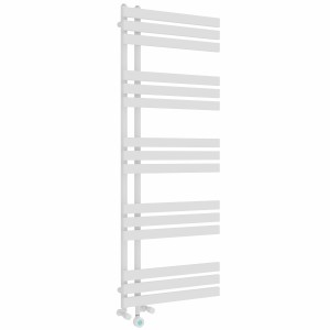 Koli 1600 x 600mm Dual Fuel White Thermostatic Touch Control Electric Heated Towel Rail