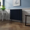 Bern 600 x 830mm Sapphire Blue Four Column Horizontal Traditional Radiator