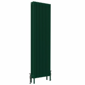 Bern 1800 x 560mm Traditional Moss Green Vertical Four Column Radiator