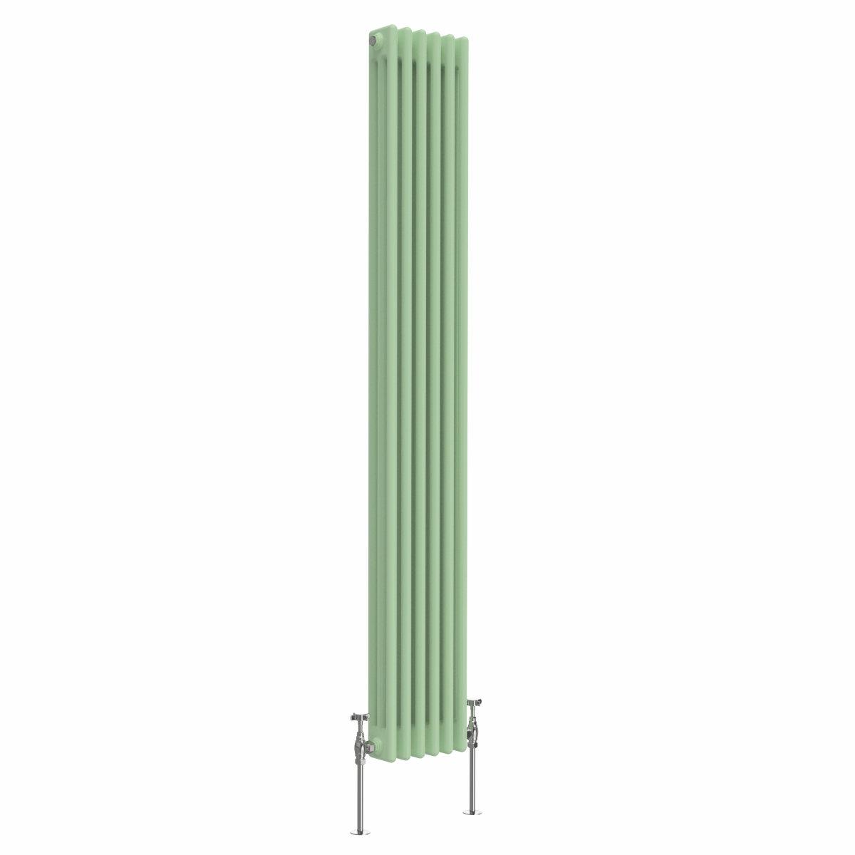 Bern 1800 x 200mm Pastel Green Triple Vertical Column Radiator
