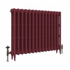 Classic  745 x 964mm  Farrow & Ball Eating Room Red Triple Column Cast Iron Radiator - 15 Sections