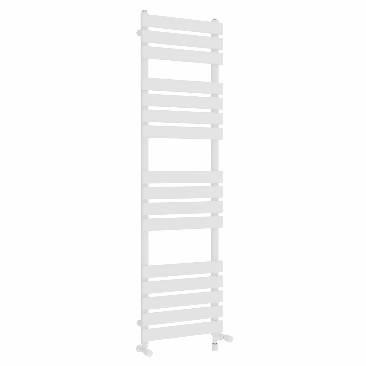 Juva 1600 x 450mm Dual Fuel White Flat Panel Simple Electric Heated Towel Rail